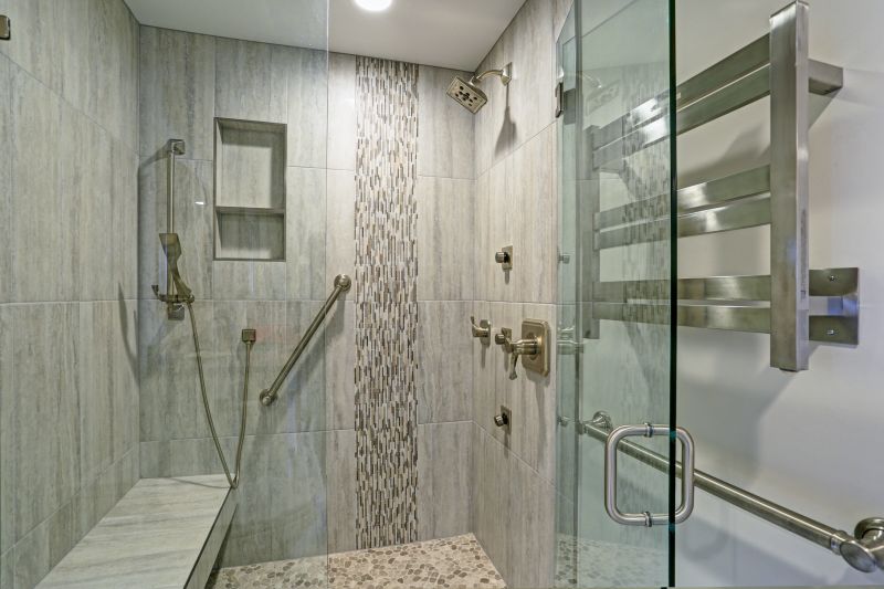 Stylish Shower with Accent Tiles