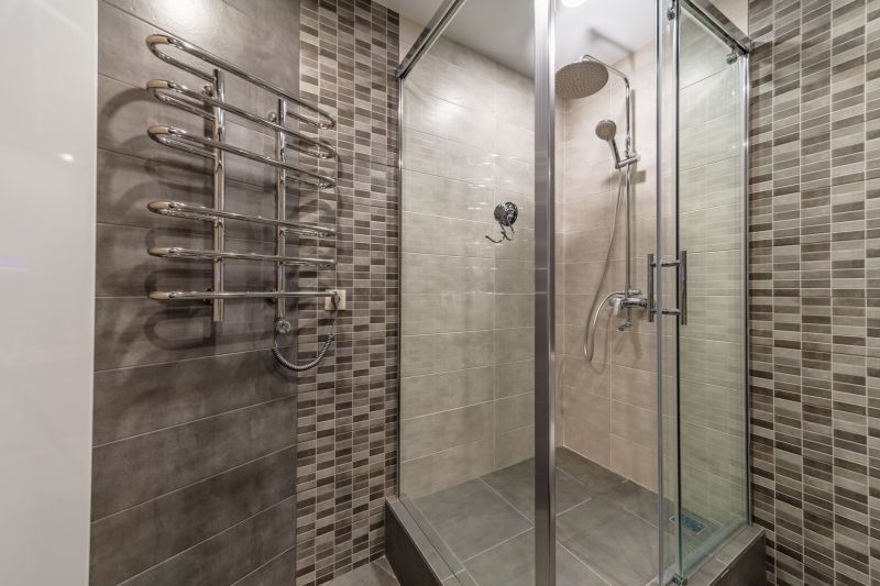 Rainfall Shower with Glass Enclosure