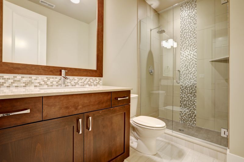 Elegant Shower with Mosaic Tile